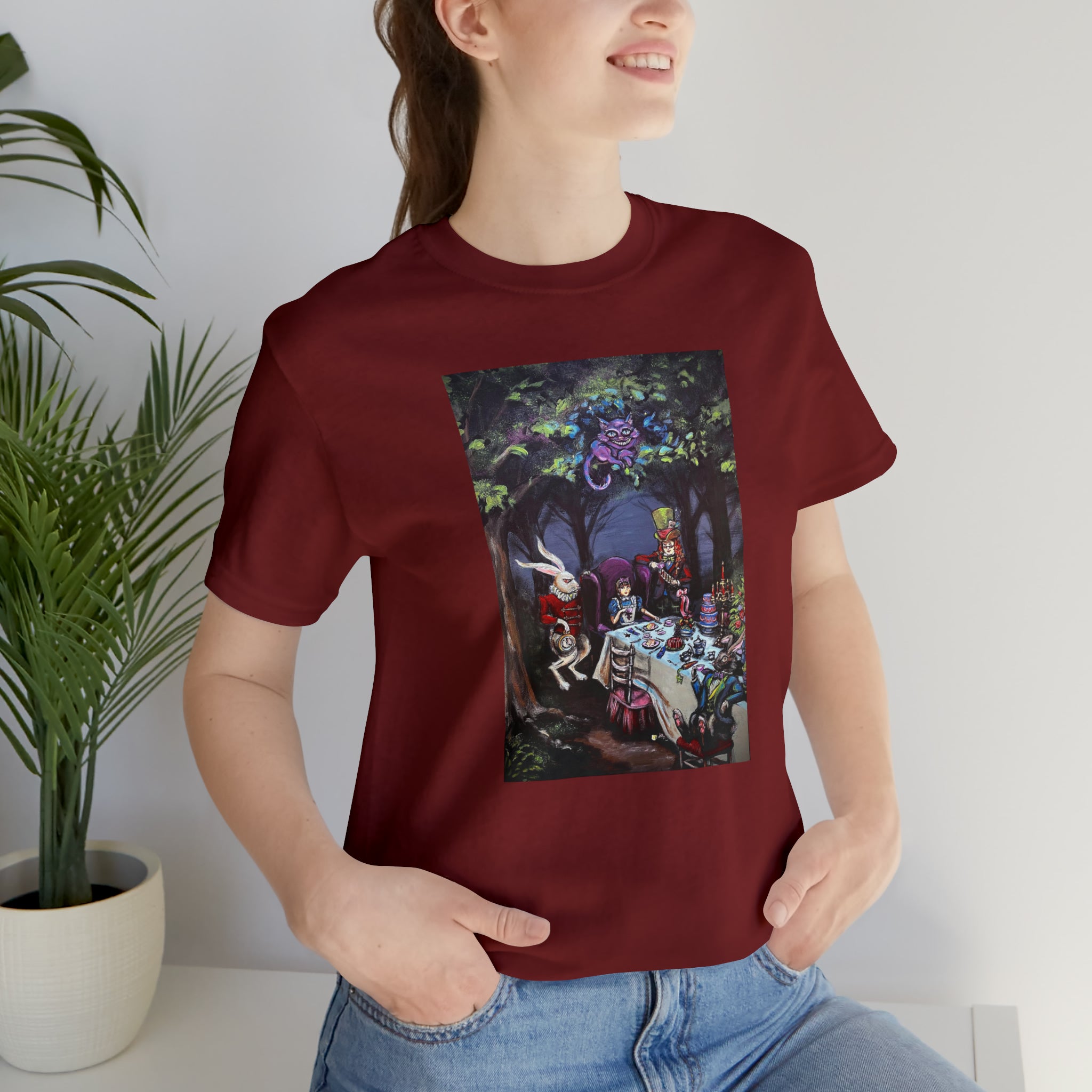 Scared & Alone Richard Lael's "Mad Hatter's Tea Party" Unisex Gallery Tee
