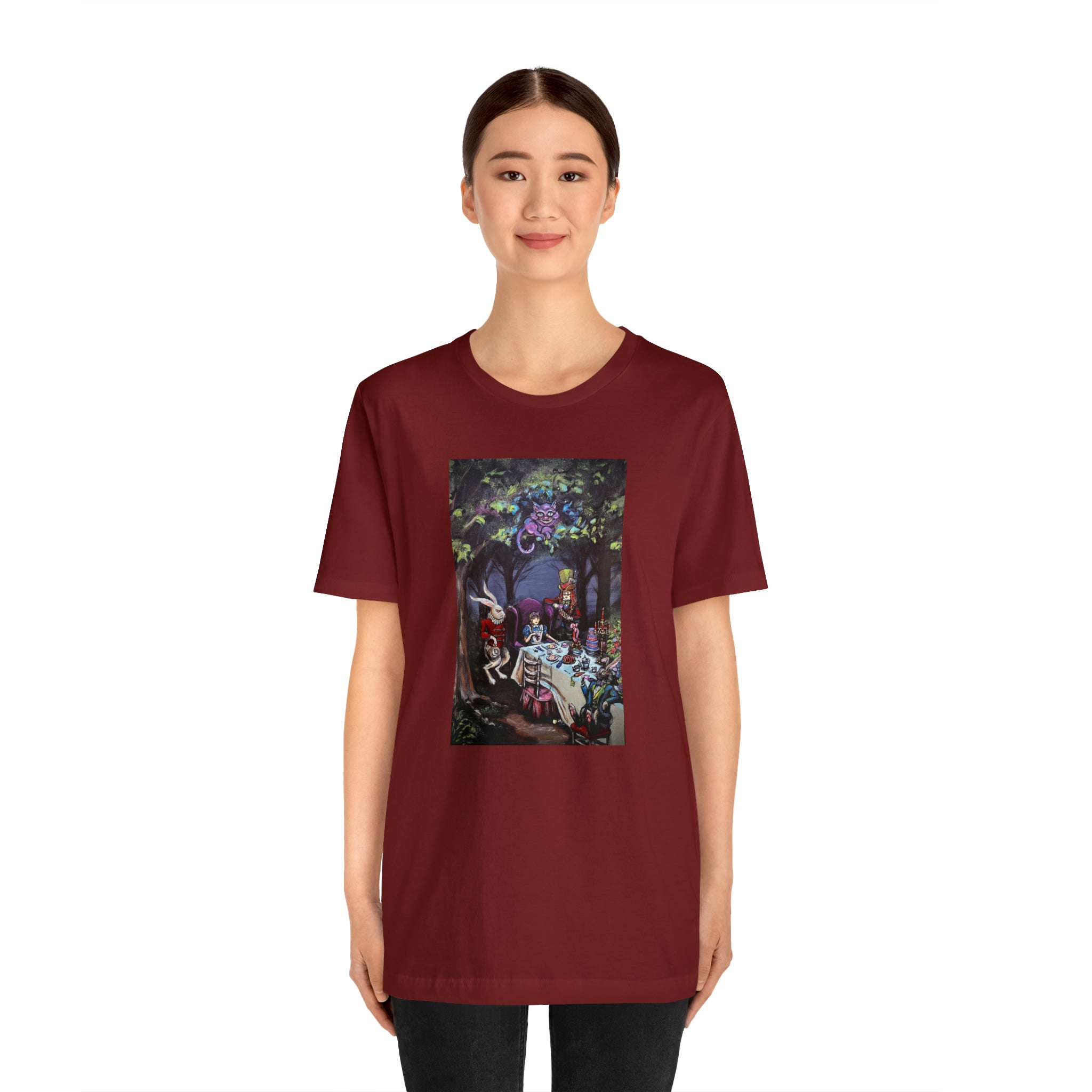 Scared & Alone Richard Lael's "Mad Hatter's Tea Party" Unisex Gallery Tee