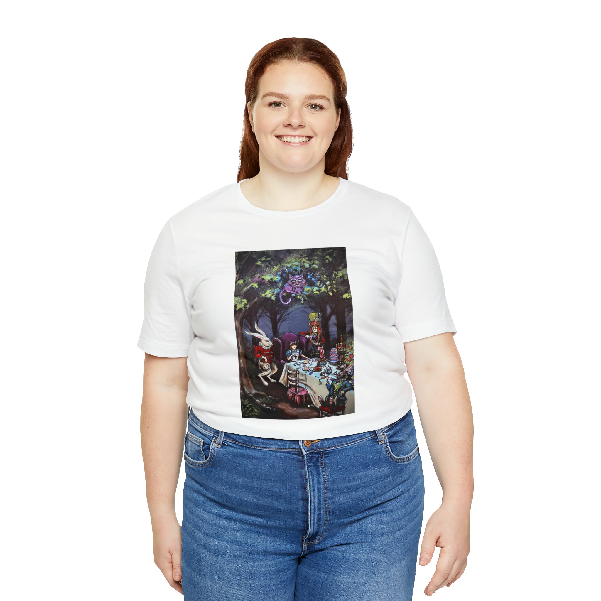 Scared & Alone Richard Lael's "Mad Hatter's Tea Party" Unisex Gallery Tee