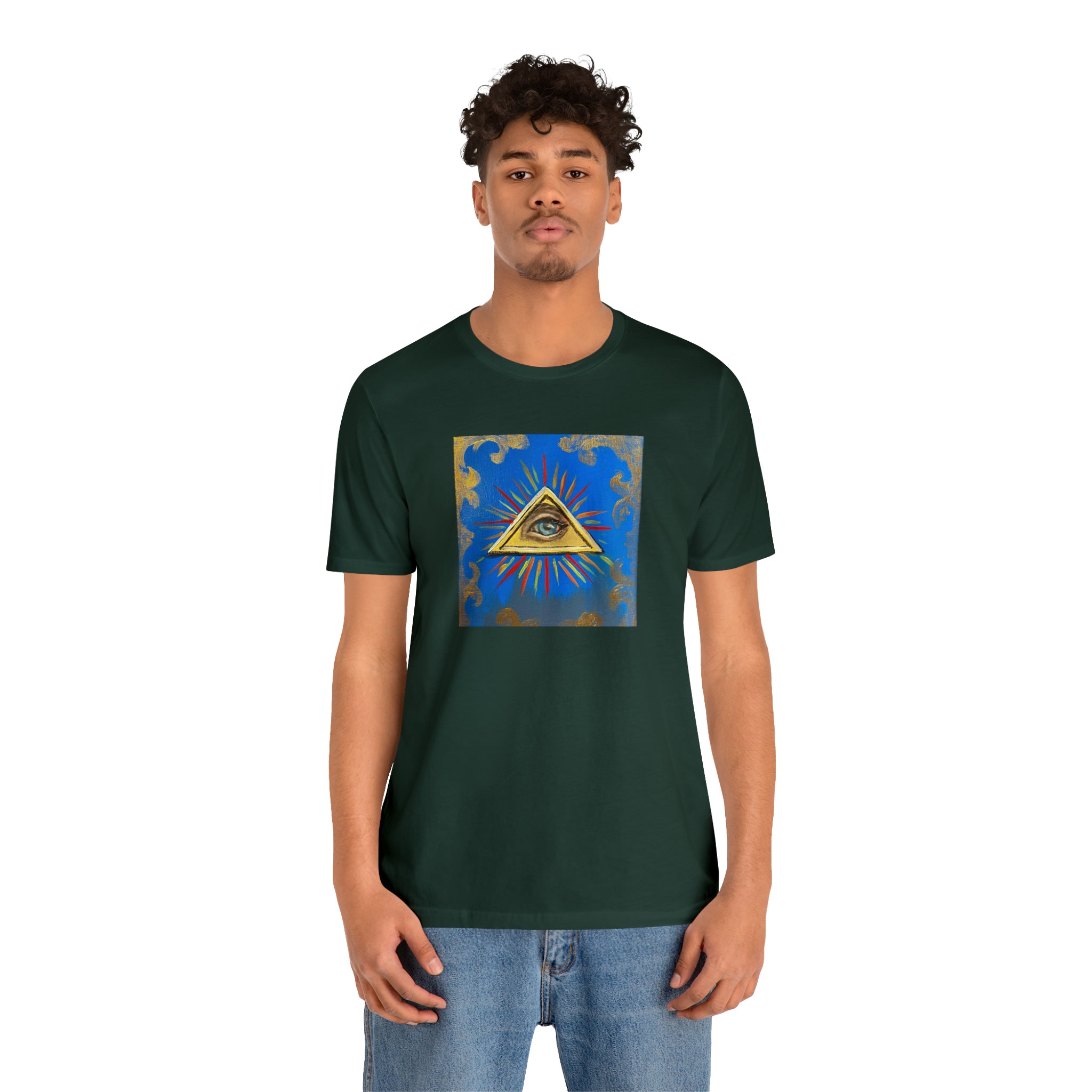 Scared & Alone Richard Lael's "All-Seeing Eye" Unisex Gallery Tee