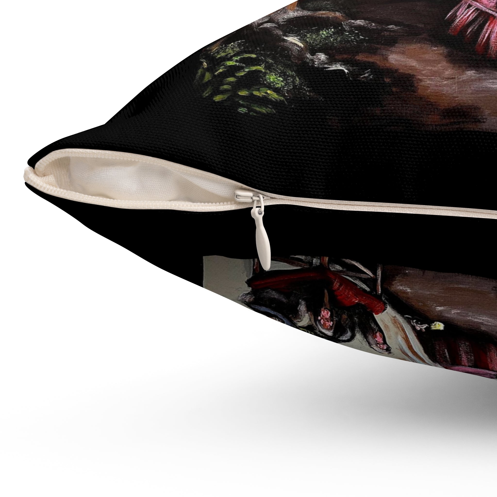 Scared & Alone Richard-Lael Lillard's "Mad Hatter's Tea Party" Square Gallery Pillow