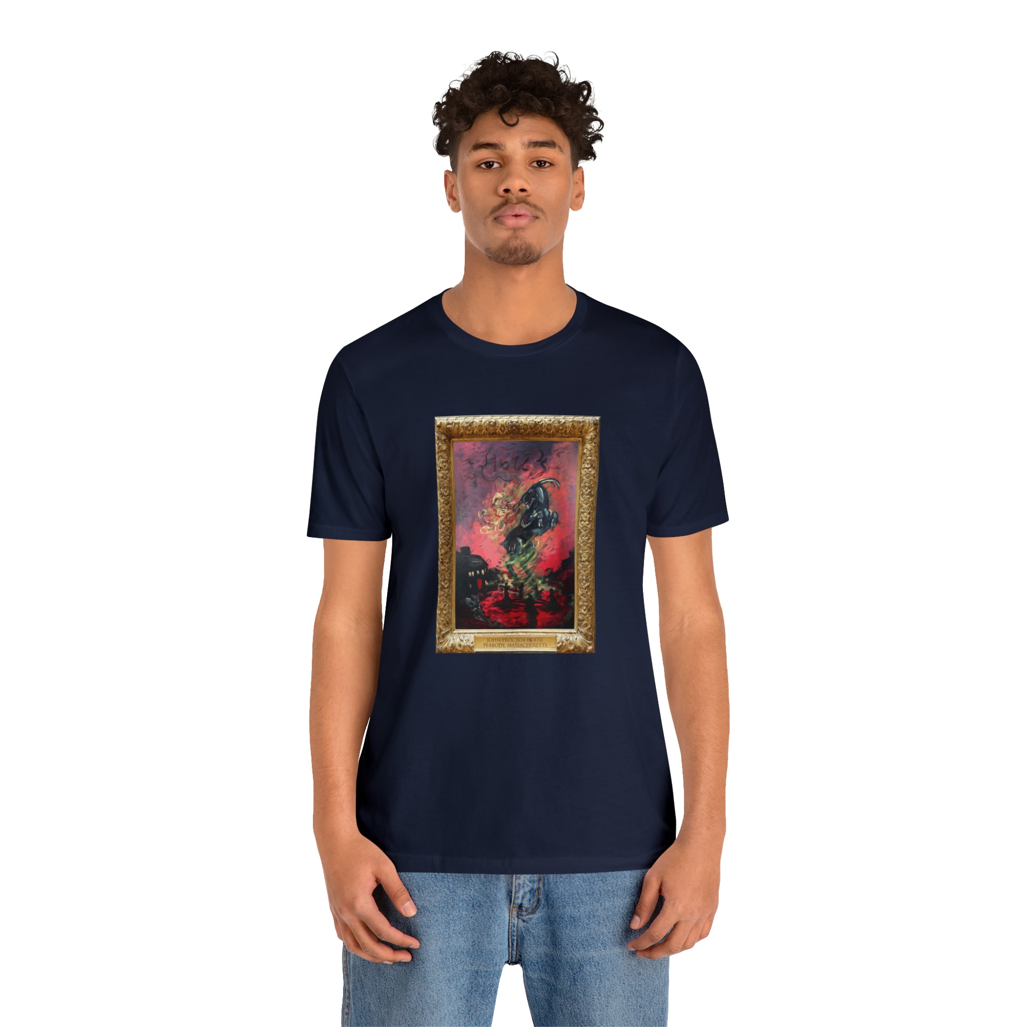 Scared & Alone Richard-Lael's "Proctor House" Unisex Gallery Tee (Single Image)