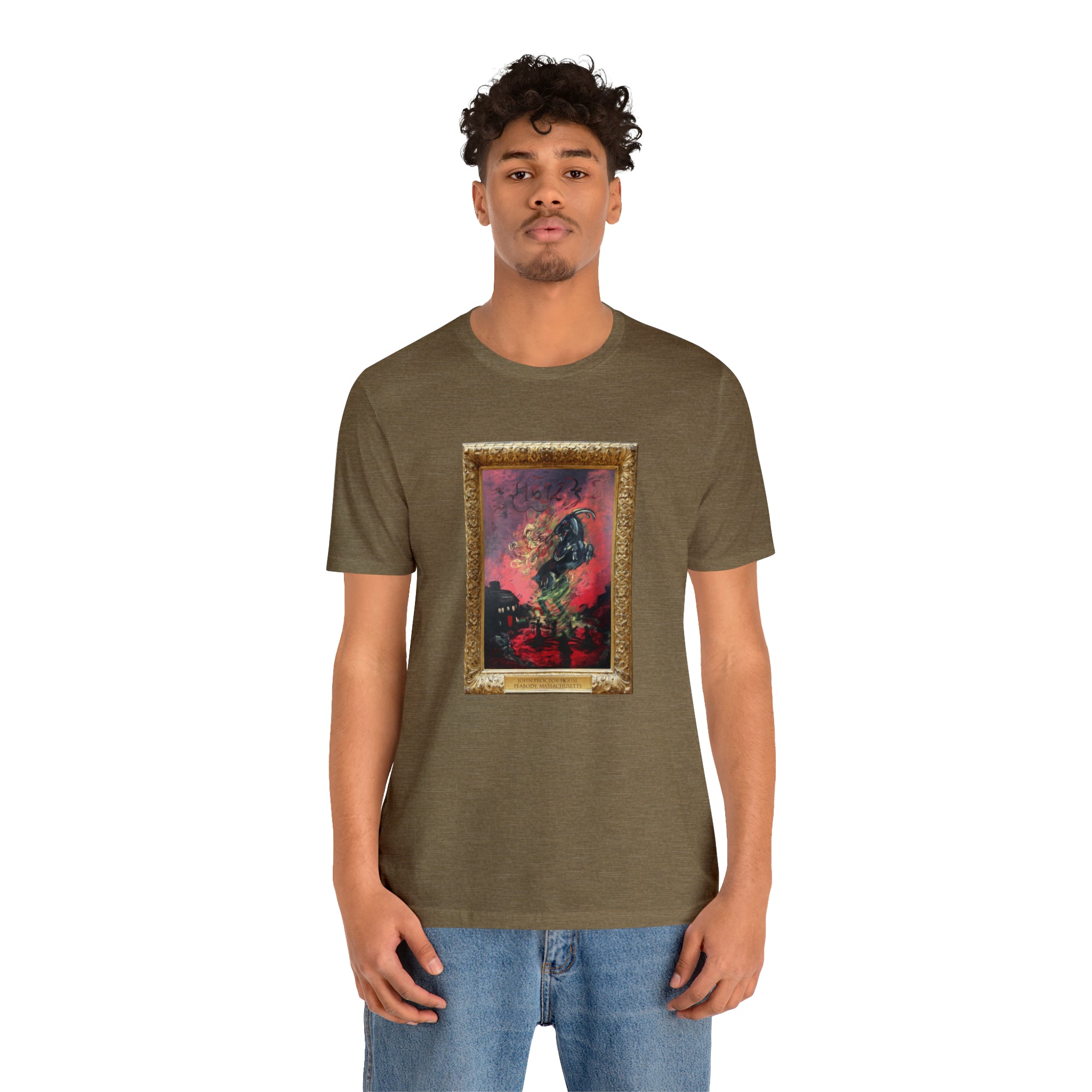 Scared & Alone Richard-Lael's "Proctor House" Unisex Gallery Tee (Single Image)
