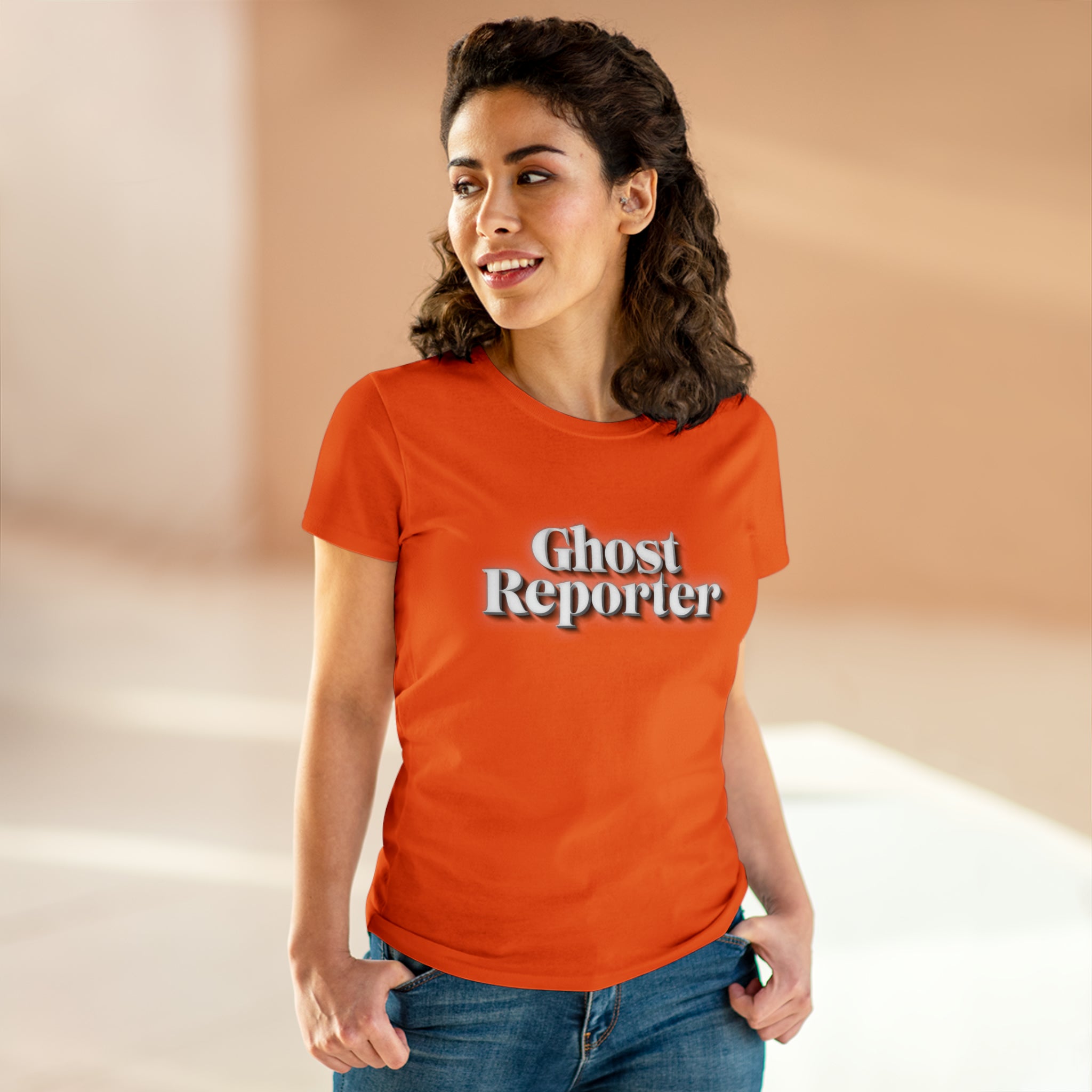Ghost Report "Ghost Reporter" Women's Daily Cotton Tee