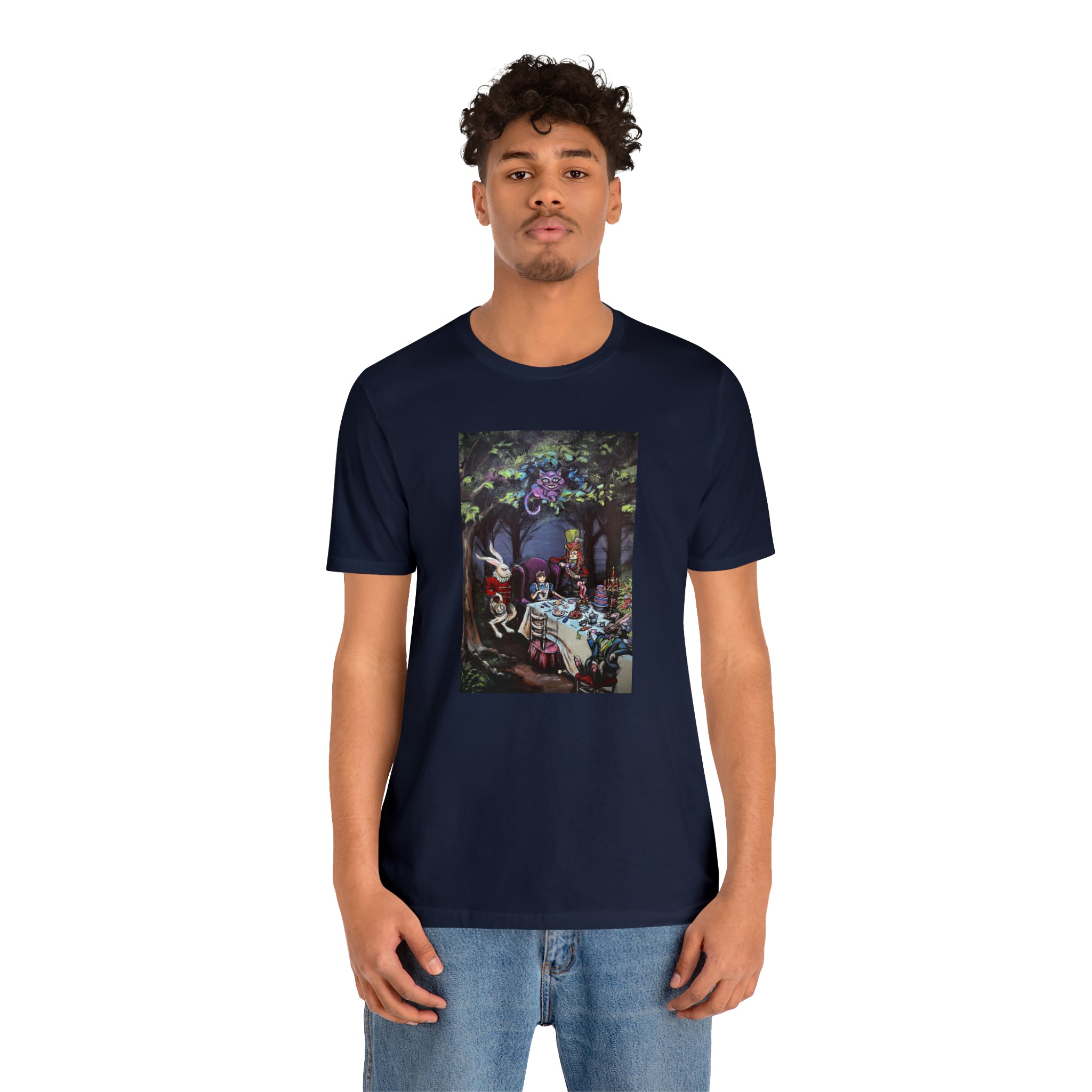 Scared & Alone Richard Lael's "Mad Hatter's Tea Party" Unisex Gallery Tee