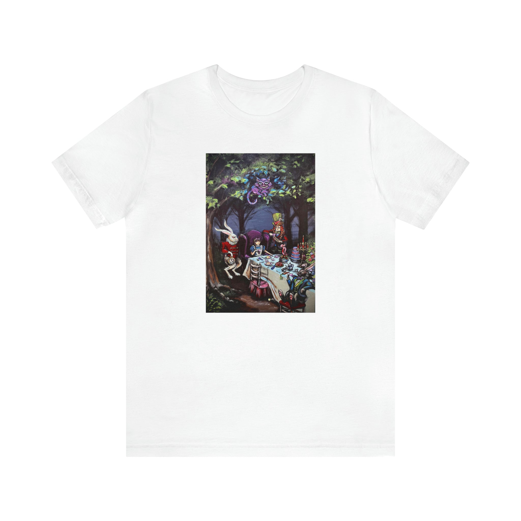 Scared & Alone Richard Lael's "Mad Hatter's Tea Party" Unisex Gallery Tee