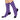 University Magickus "Double Dragon" Cushioned Crew Socks in Purple/White