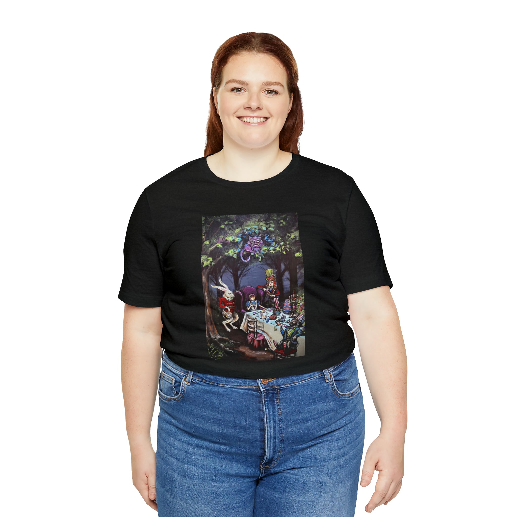 Scared & Alone Richard Lael's "Mad Hatter's Tea Party" Unisex Gallery Tee