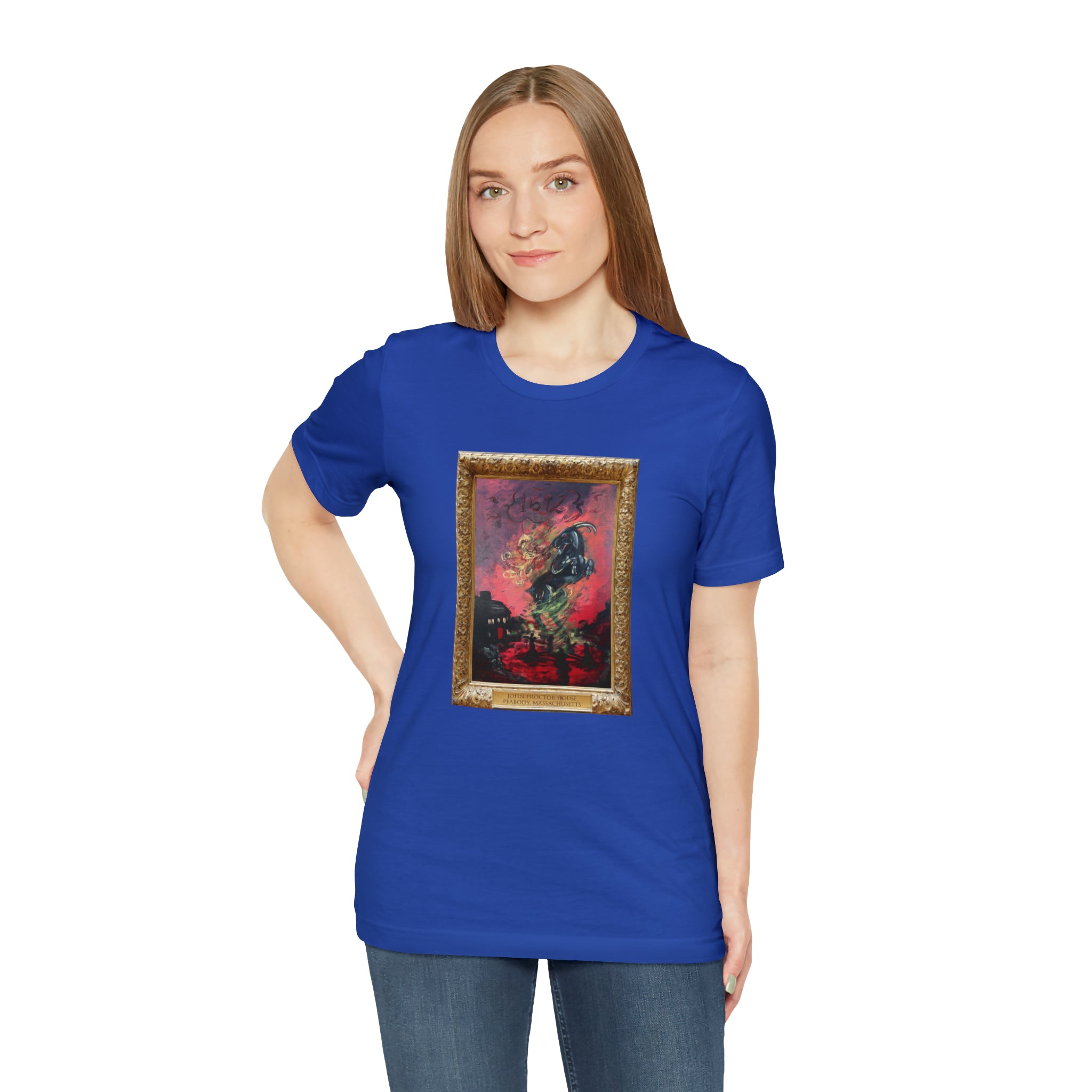 Scared & Alone Richard-Lael's "Proctor House" Unisex Gallery Tee (Single Image)