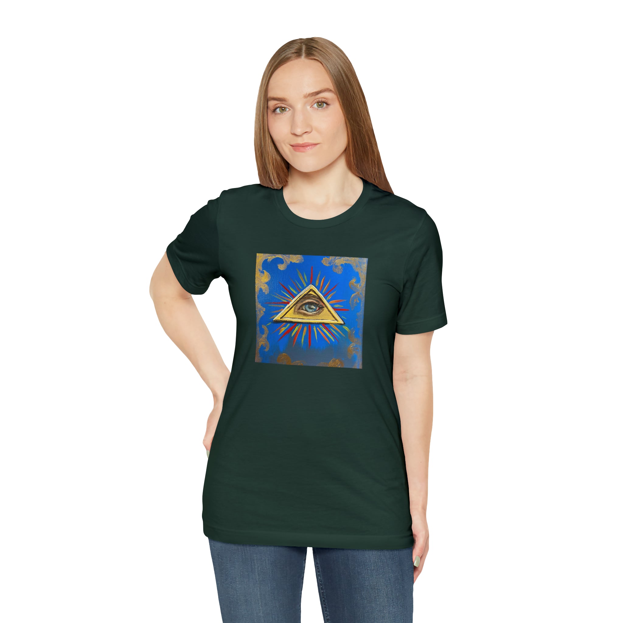 Scared & Alone Richard Lael's "All-Seeing Eye" Unisex Gallery Tee