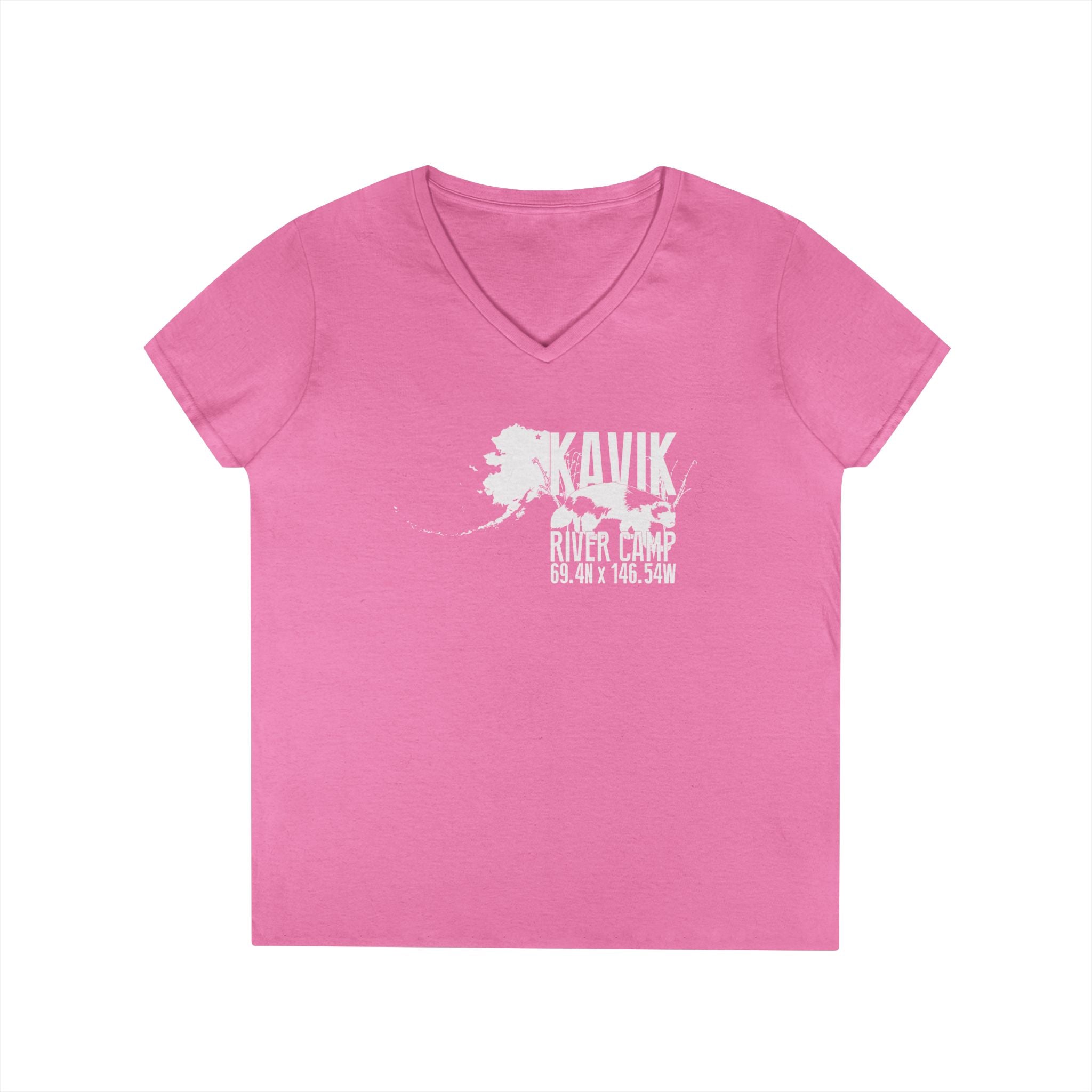 Sue's Kavik Logo Ladies' V-Neck T-Shirt