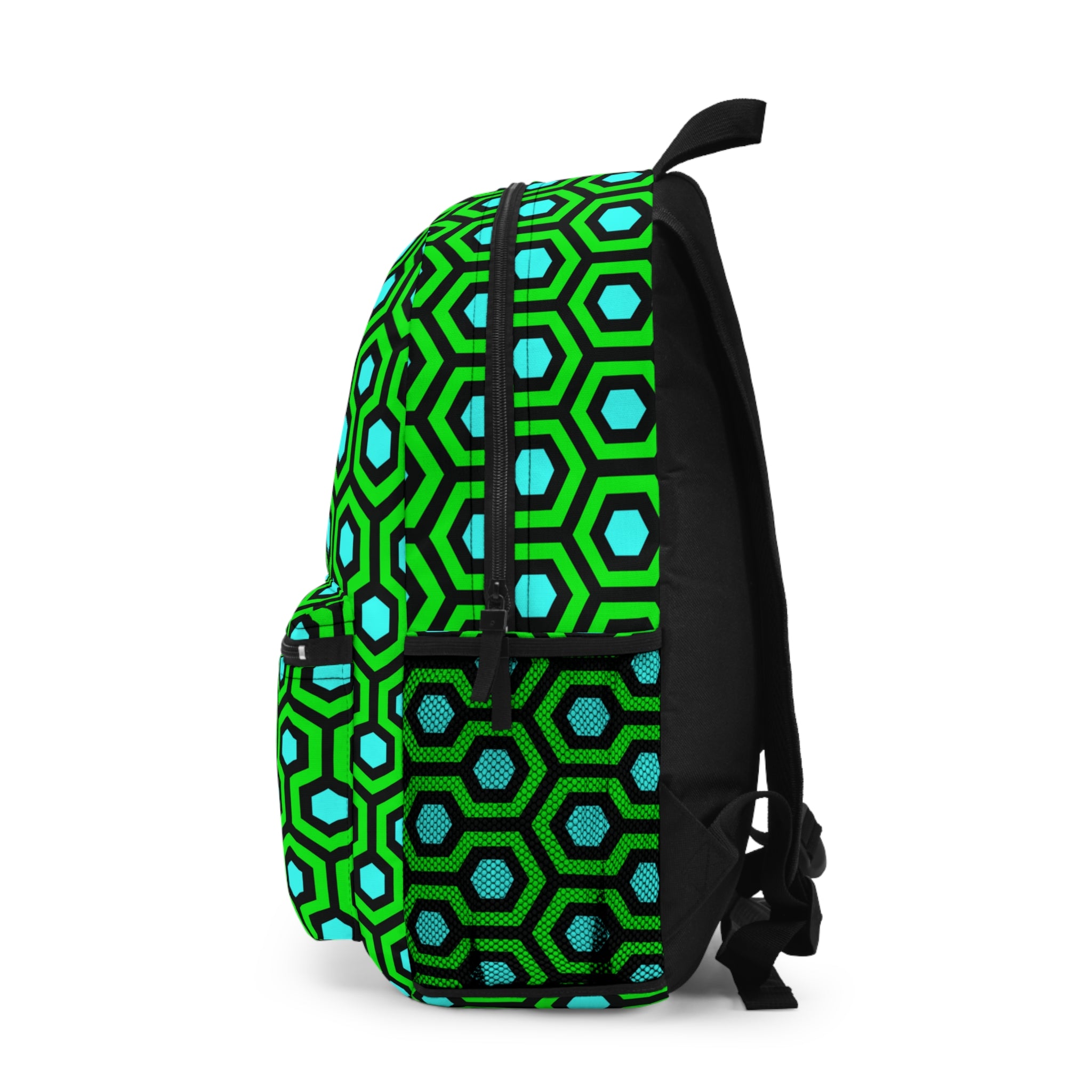 Scared & Alone Overlook Backpack in Aqua/Violent Green