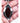 A close-up of a silver teardrop pendant with a dark red amber center, held in a person's hand.