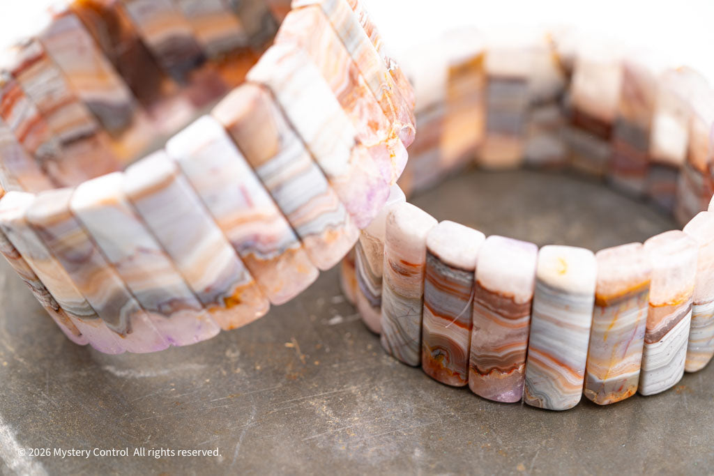 Amethyst Lace Agate Bracelets