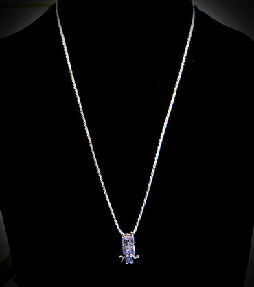 925 Silver Athena's Owl Pendant Necklace