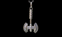 925 Silver Minoan Double Headed Axe Pendant Necklace