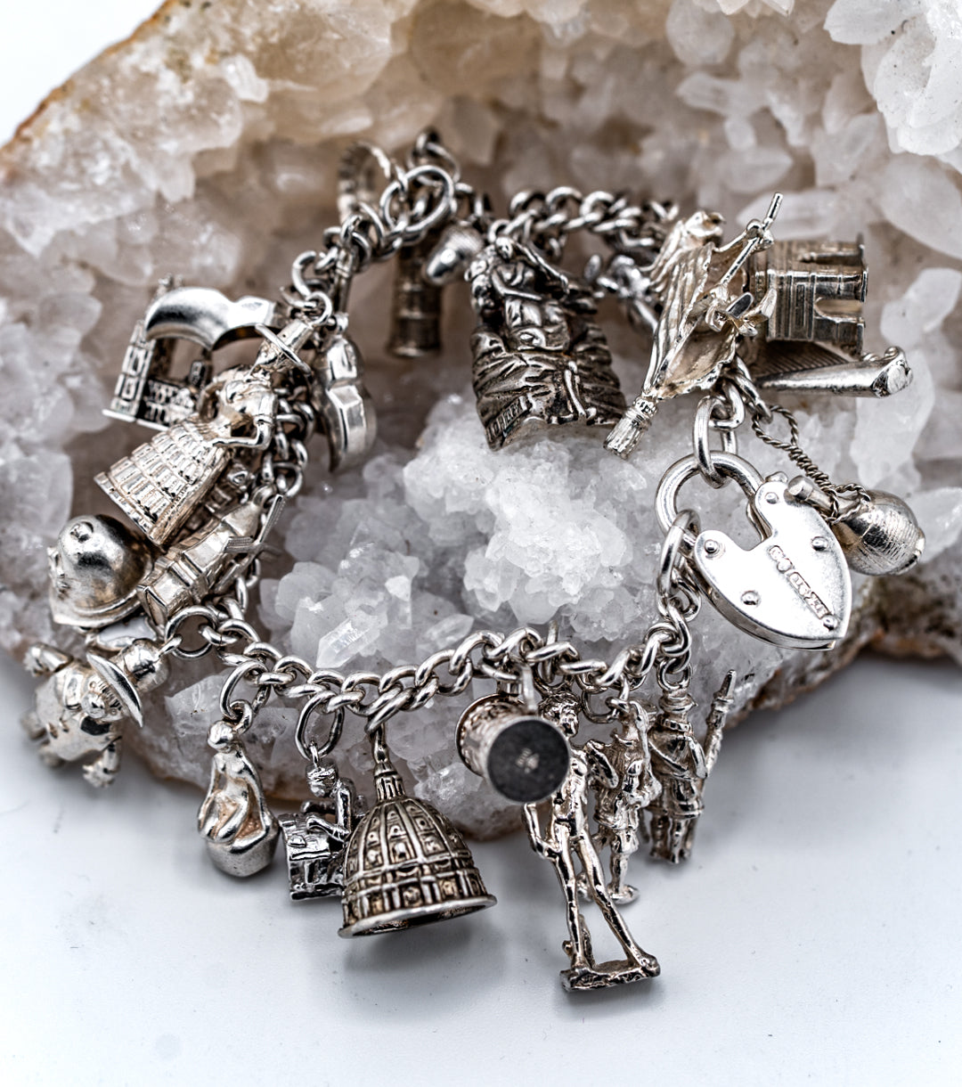 English Girl's 1960s Grand Tour Charm Bracelet
