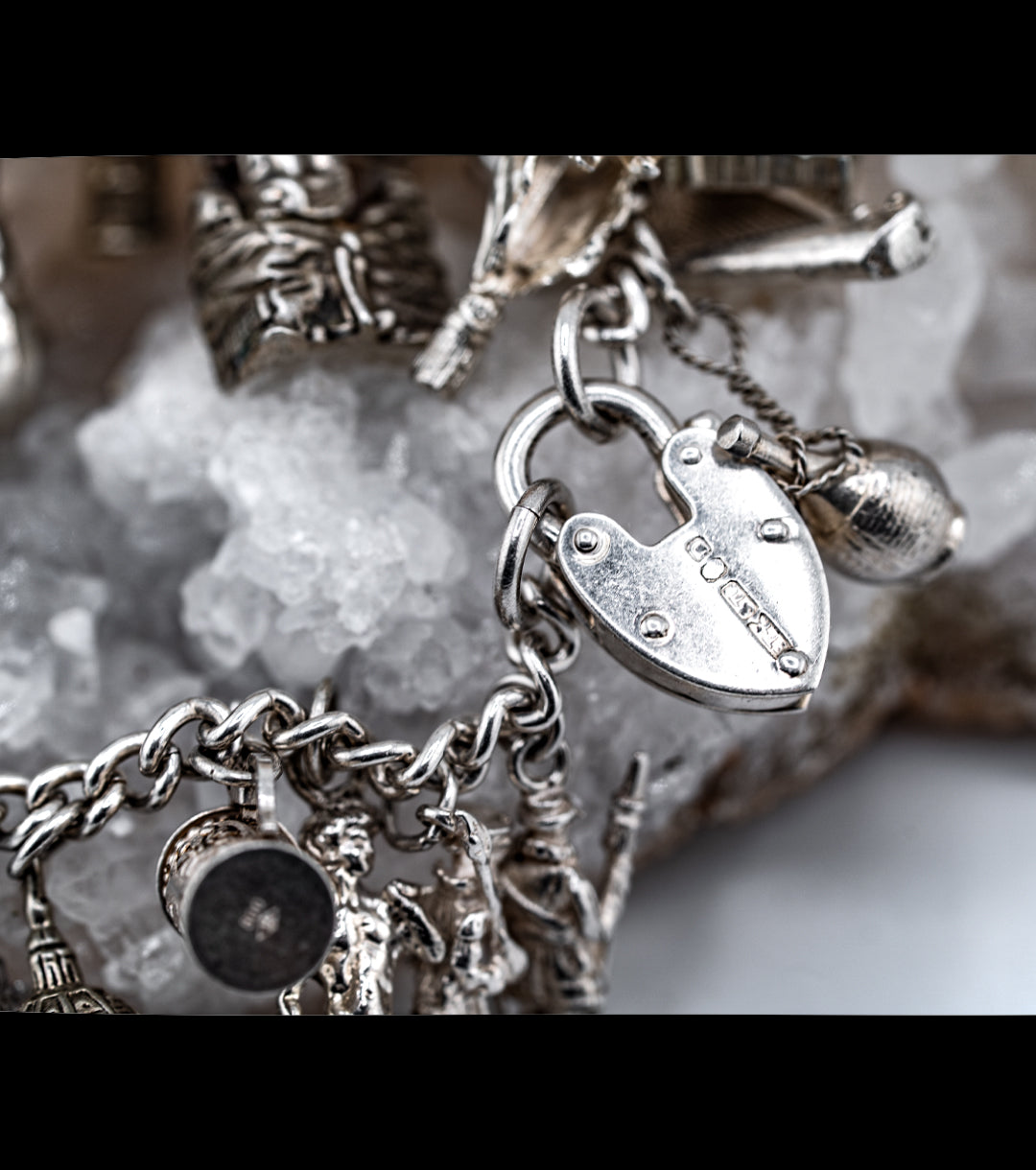 English Girl's 1960s Grand Tour Charm Bracelet
