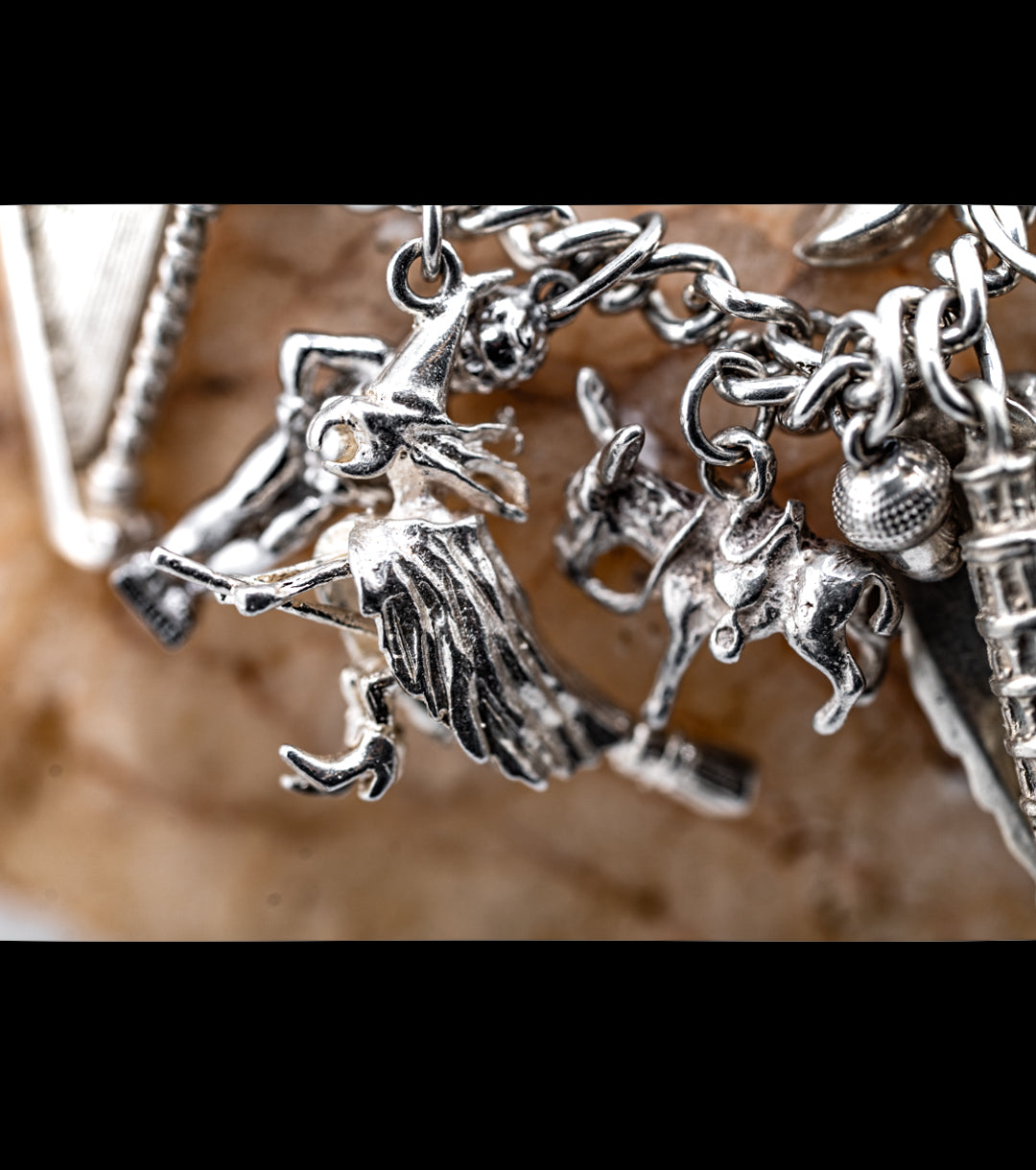 English Girl's 1960s Grand Tour Charm Bracelet