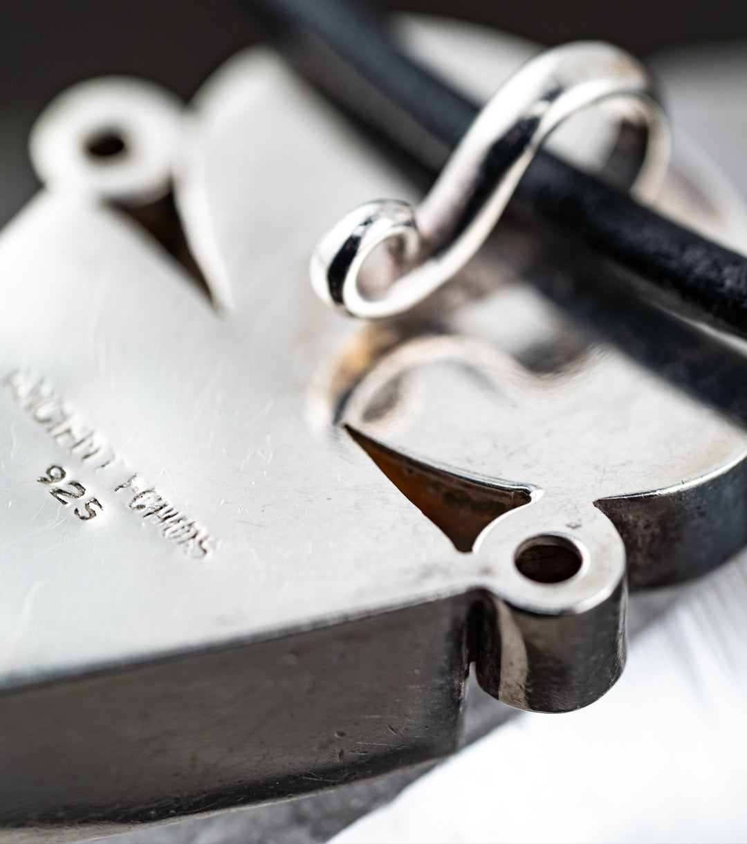 Cinnabar, Mother of Pearl & Garnet Sculptural Pendant Necklace