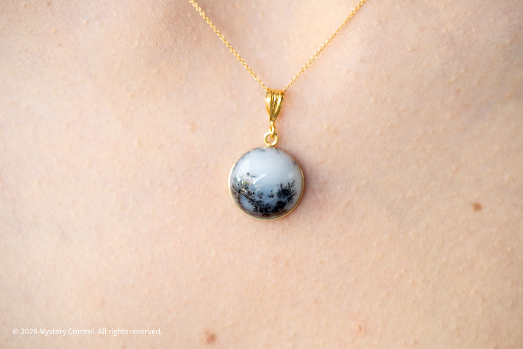 Merlinite Opal 14KGF Necklace