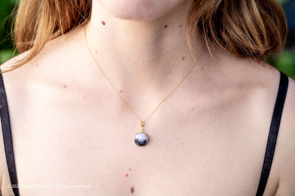 Merlinite Opal 14KGF Necklace