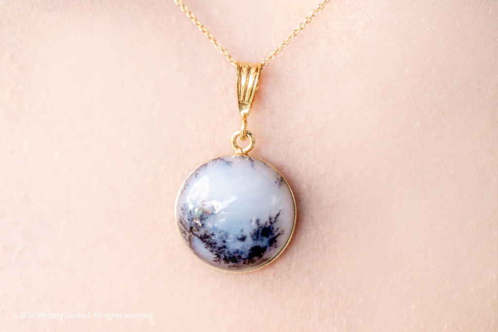 Merlinite Opal 14KGF Necklace