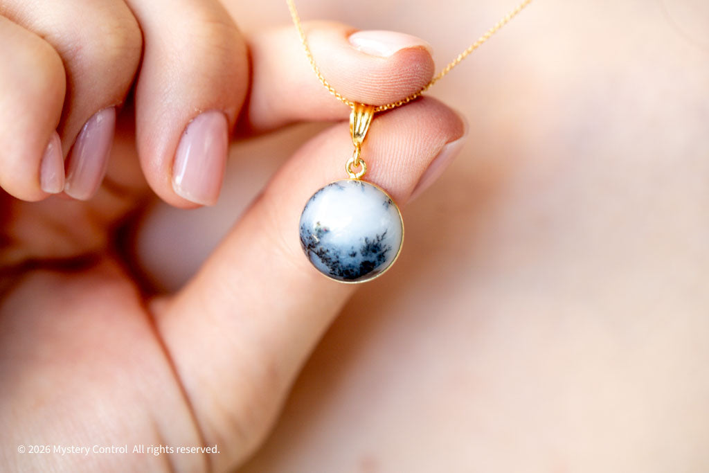 Merlinite Opal 14KGF Necklace