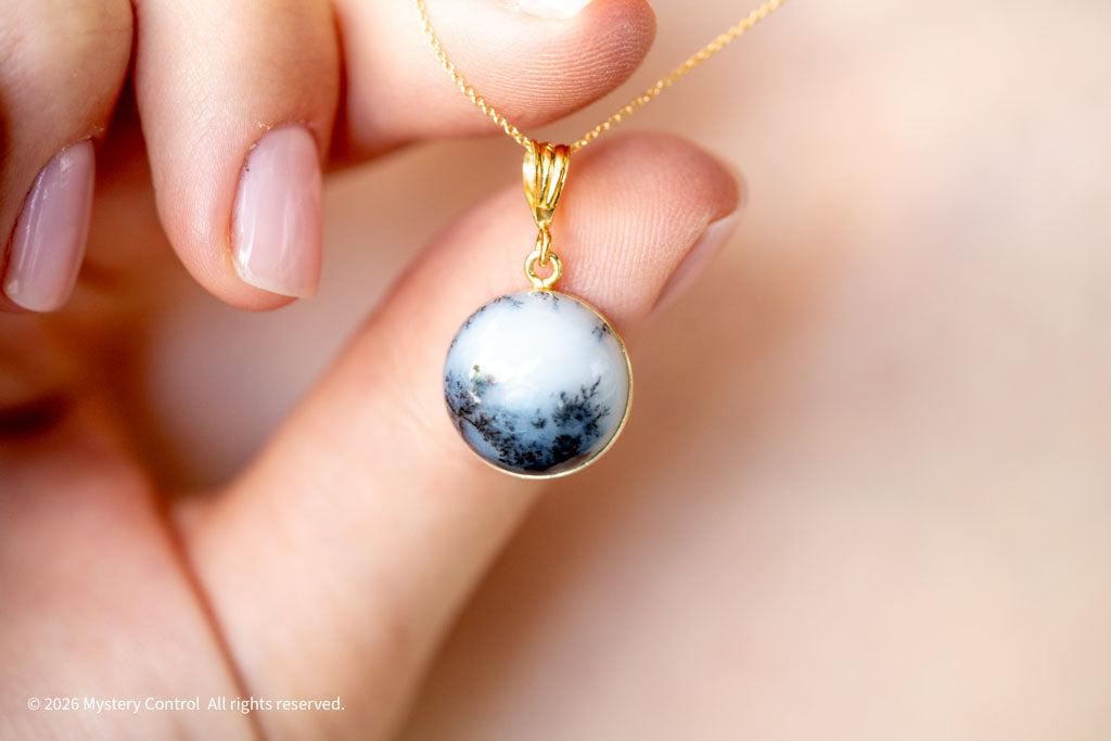 Merlinite Opal 14KGF Necklace