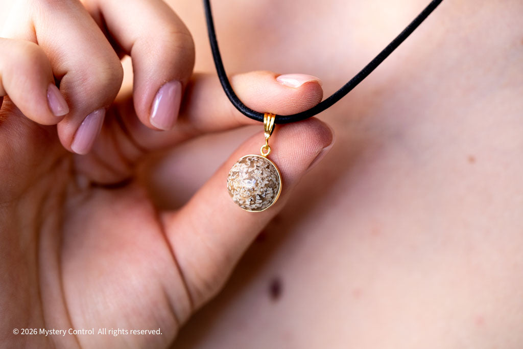 Moroccan Dinosaur Bone Fossil Charm Necklace