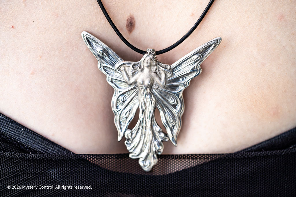925 Silver Art Nouveau Fairy Brooch/Pendant Necklace