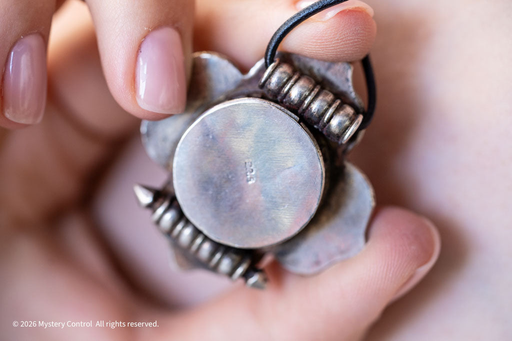 Tibetan Gau Box Necklace in 925 Silver