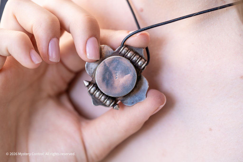 Tibetan Gau Box Necklace in 925 Silver