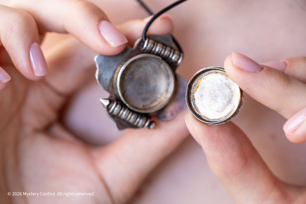 Tibetan Gau Box Necklace in 925 Silver