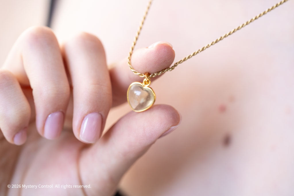 Meteorite Glass 18KGP Necklace