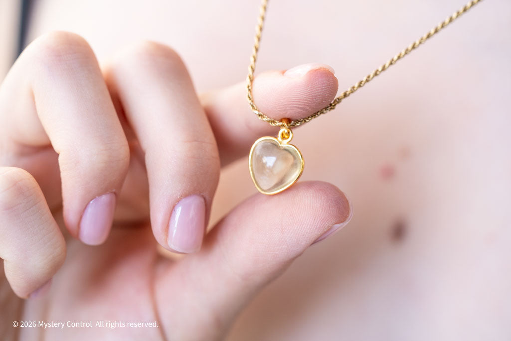 Meteorite Glass 18KGP Necklace