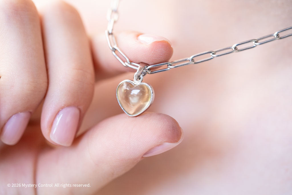 Meteorite Glass 925 Silver Necklace