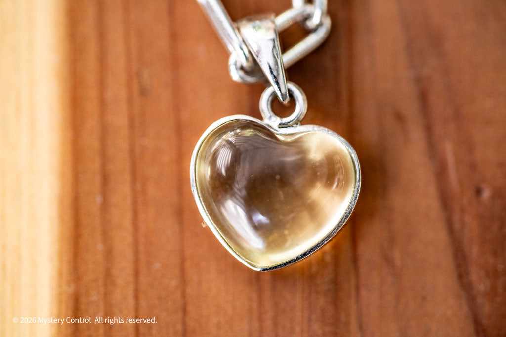 Meteorite Glass 925 Silver Necklace