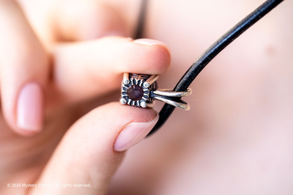 "The Seer's Stone" Bloodshot Iolite Necklace