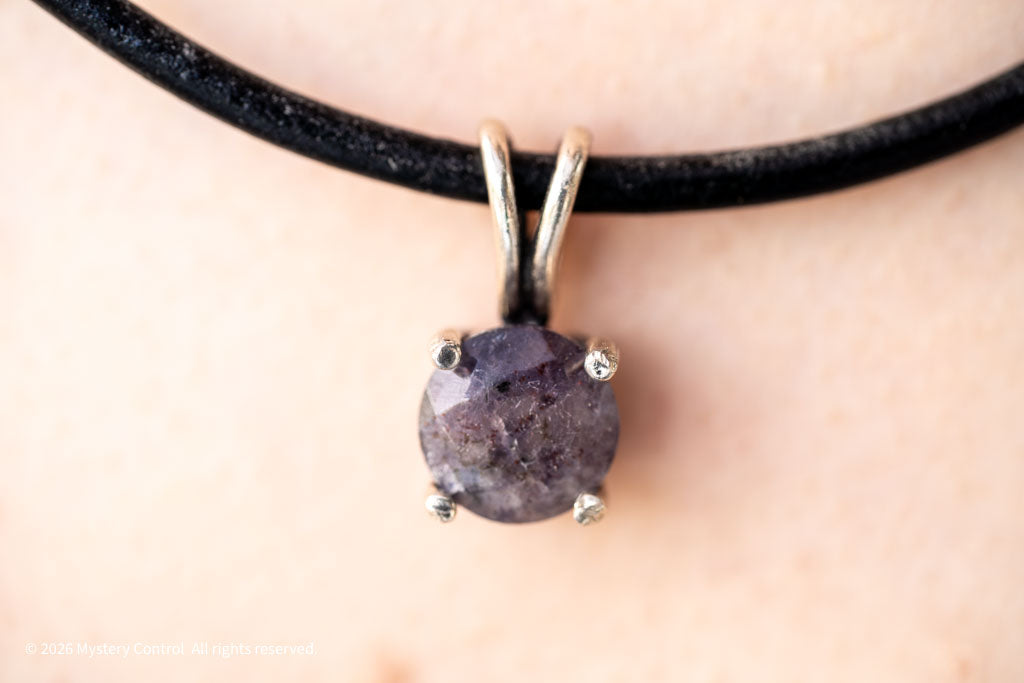 "The Seer's Stone" Bloodshot Iolite Necklace