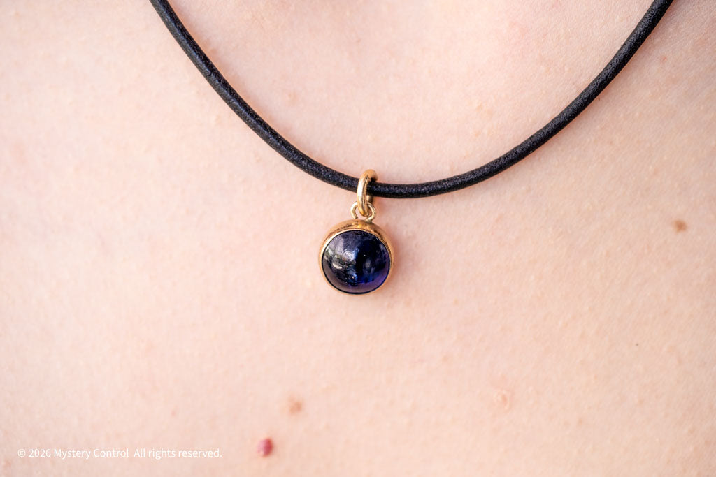 Iolite "Viking's Compass" 14K Gold-Filled Charm Necklace
