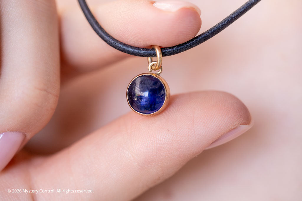 Iolite "Viking's Compass" 14K Gold-Filled Charm Necklace