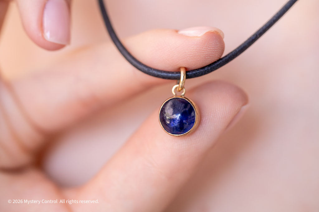 Iolite "Viking's Compass" 14K Gold-Filled Charm Necklace