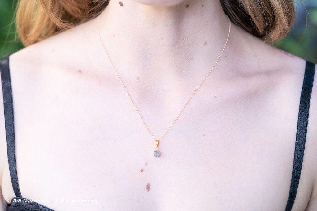 Labradorite Tiny Charm Necklace