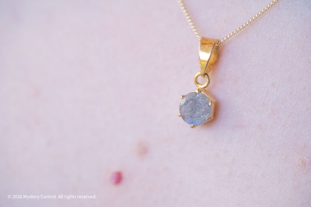 Labradorite Tiny Charm Necklace