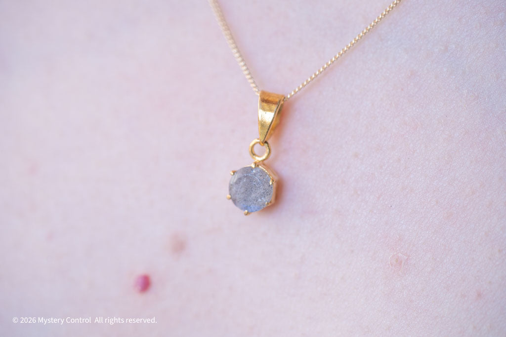 Labradorite Tiny Charm Necklace
