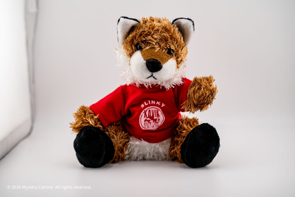 Slinky the Fox Limited Edition Plushie with Original Kavik River Logo Tee