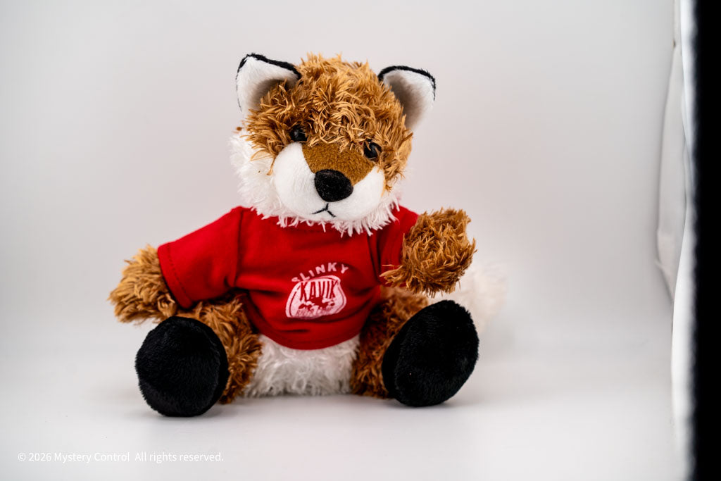 Slinky the Fox Limited Edition Plushie with Original Kavik River Logo Tee