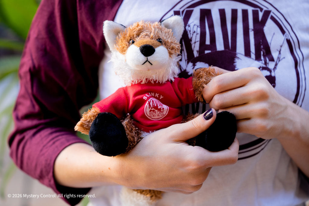 Slinky the Fox Plushie w/ Kavik River Camp Tee