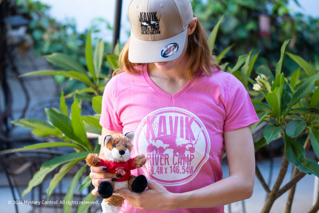 Slinky the Fox Plushie w/ Kavik River Camp Tee